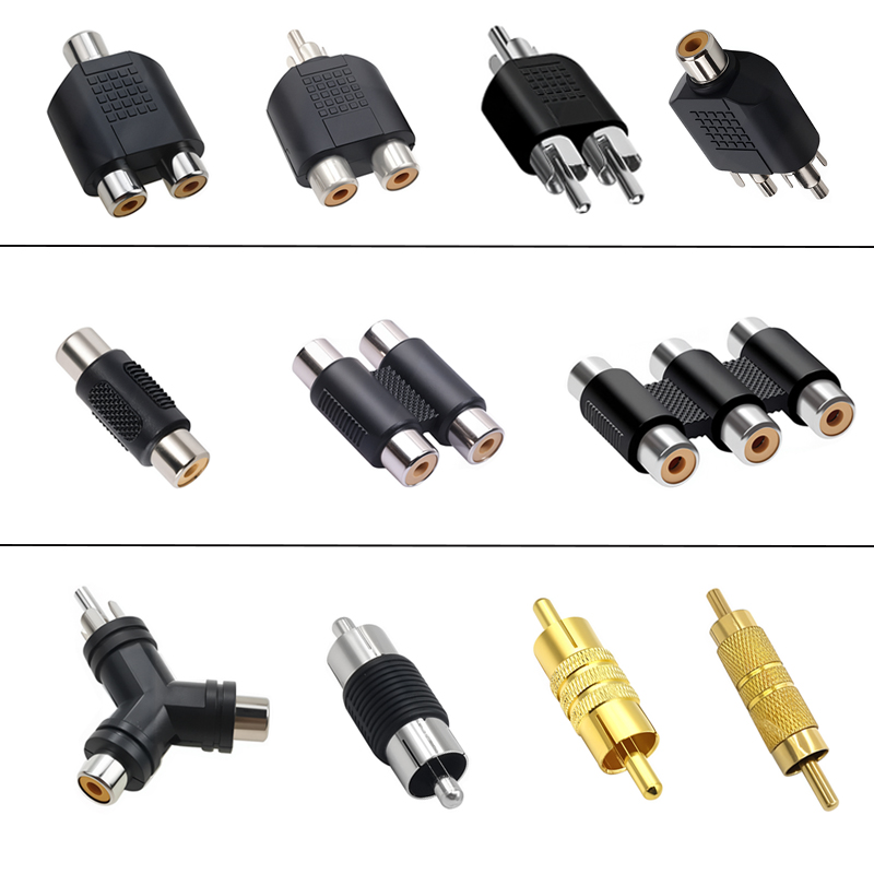 Audio Splitter Y - Adaptateur de connecteur de prise RCA