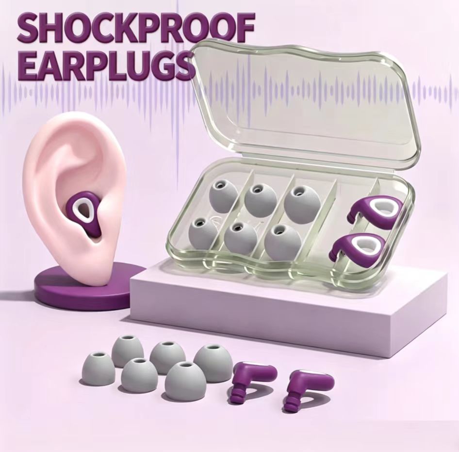 Silicone Ear Tip Replacement - Bouchons d'oreilles anti-bruit en silicone souple