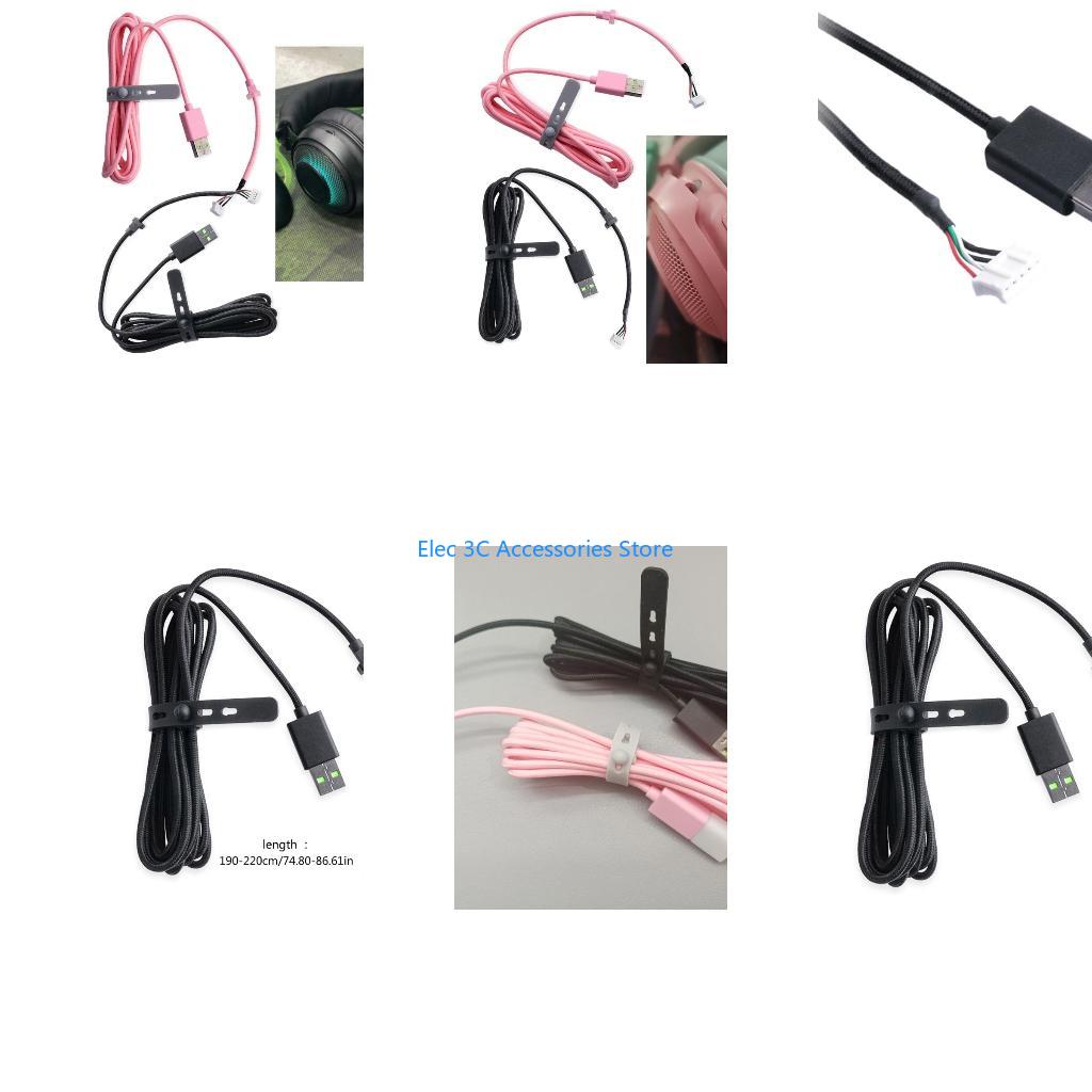Gaming Headset Rgb - Ligne remplacement câble USB Durable en
